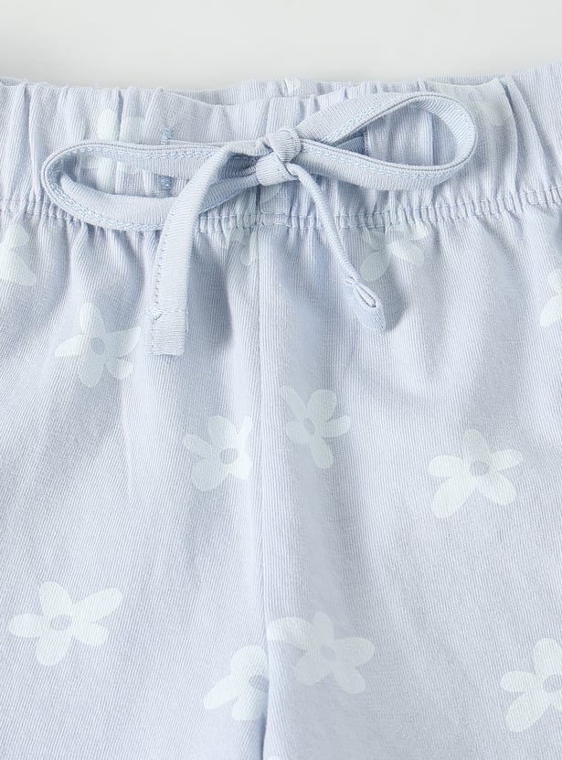 Girls Powerpuff Girls Print Sleepwear Set