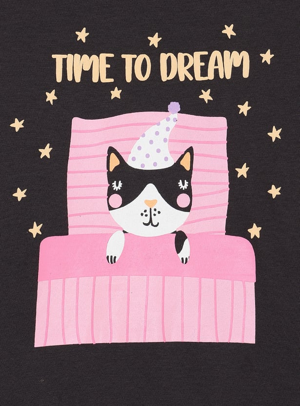 Girls Printed Shorts Set