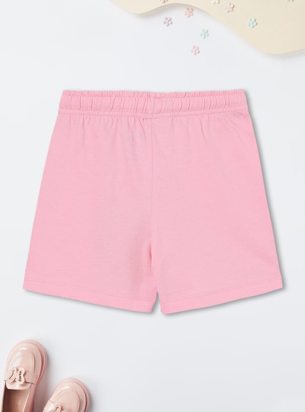 Girls Printed Shorts Set