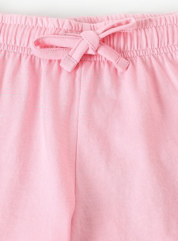 Girls Printed Shorts Set