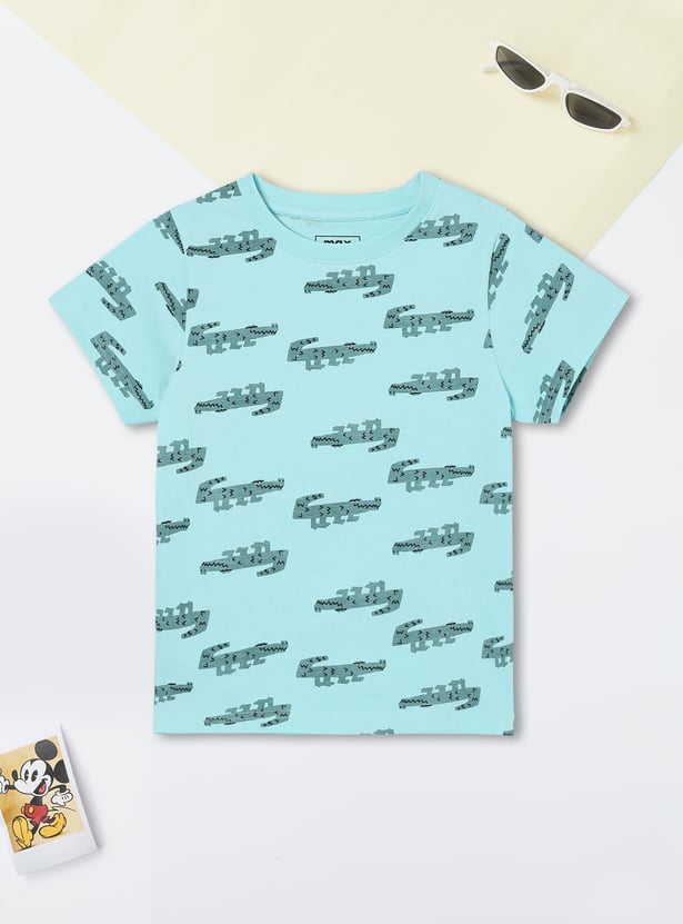 Boys Printed Shorts Set