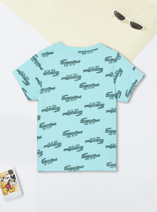 Boys Printed Shorts Set