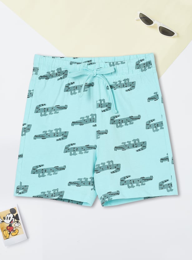 Boys Printed Shorts Set