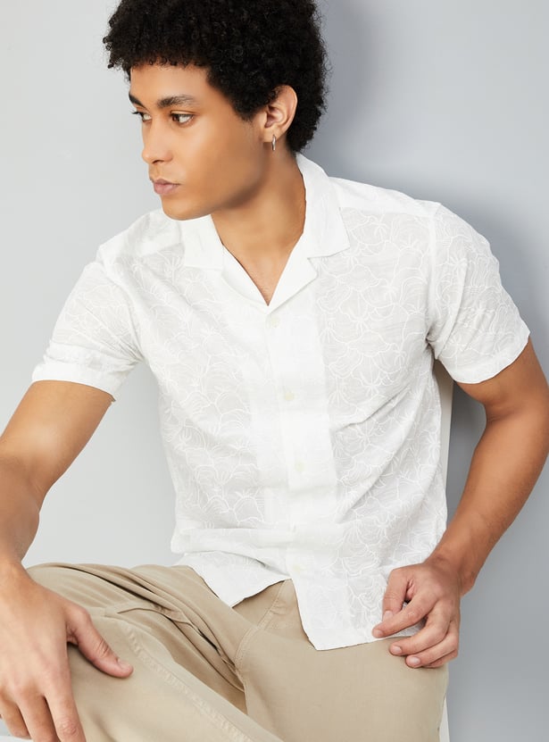 Men Slim Fit Printed Short Kurta