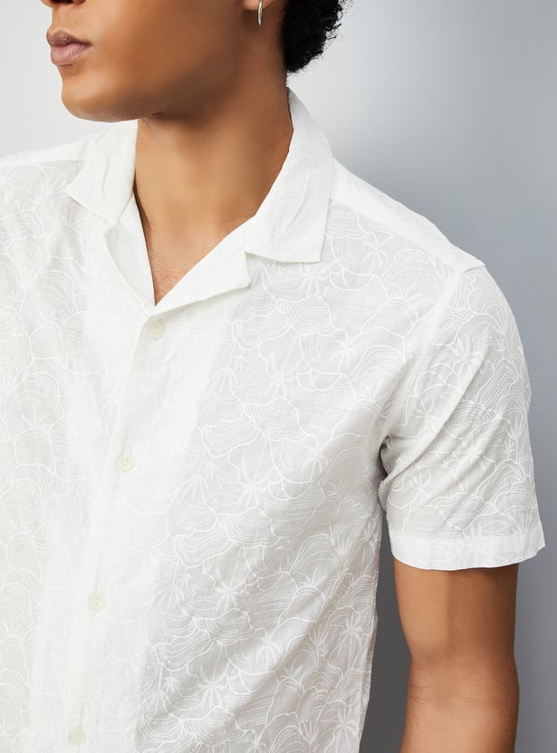 Men Slim Fit Printed Short Kurta