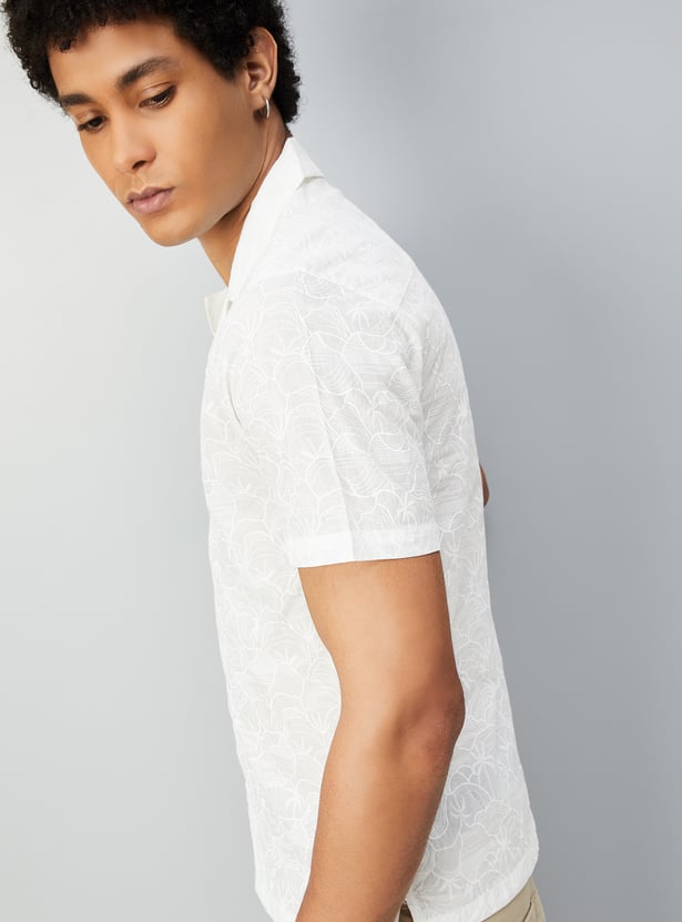 Men Slim Fit Printed Short Kurta