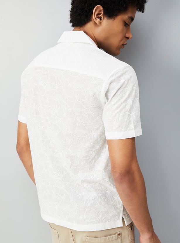 Men Slim Fit Printed Short Kurta