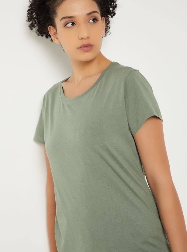 Women Heart Printed PJ Set