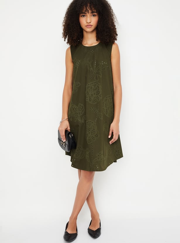 Kalki x Max Women Schiffili Embroidered Straight Dress
