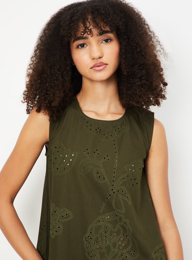 Kalki x Max Women Schiffili Embroidered Straight Dress