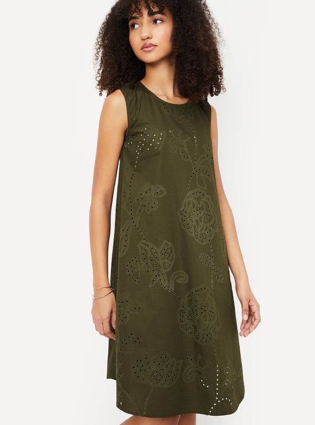 Kalki x Max Women Schiffili Embroidered Straight Dress