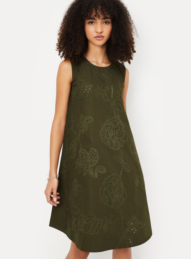 Kalki x Max Women Schiffili Embroidered Straight Dress