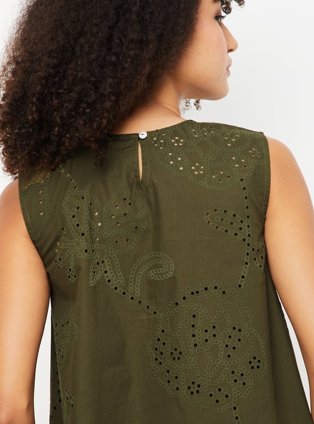 Kalki x Max Women Schiffili Embroidered Straight Dress