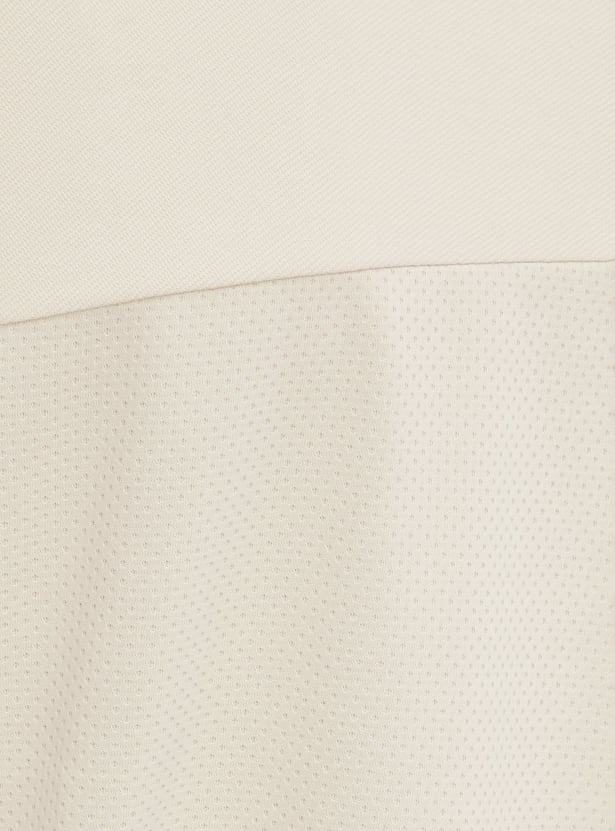 Men Textured Oversized Sports T-shirt