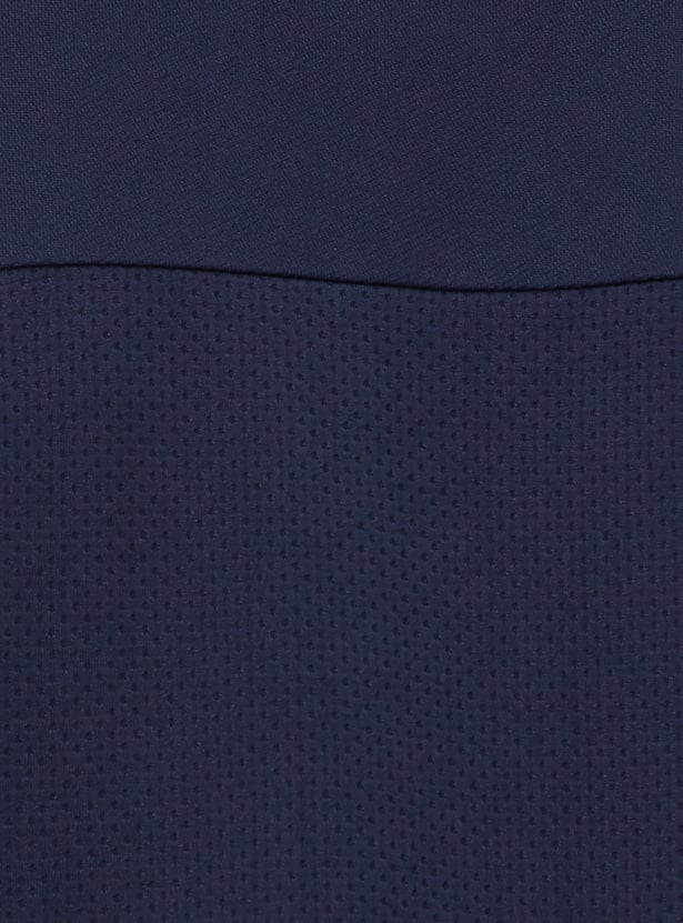Men Textured Oversized Sports T-shirt