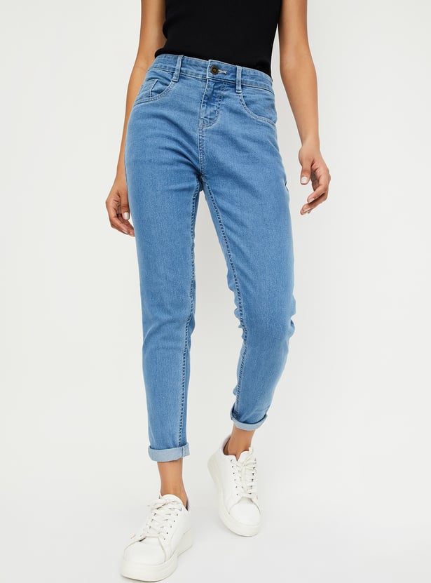 Women Washed Skinny Fit Jeans