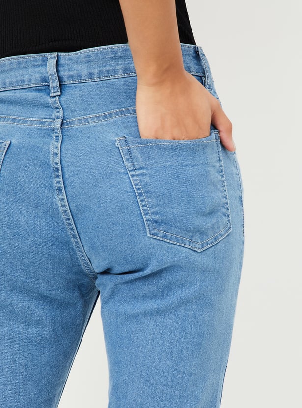 Women Washed Skinny Fit Jeans
