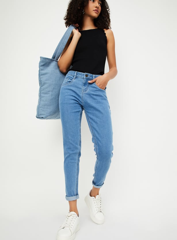 Women Washed Skinny Fit Jeans