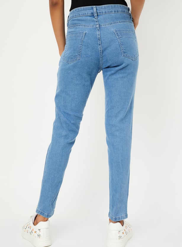 Women Washed Skinny Fit Jeans