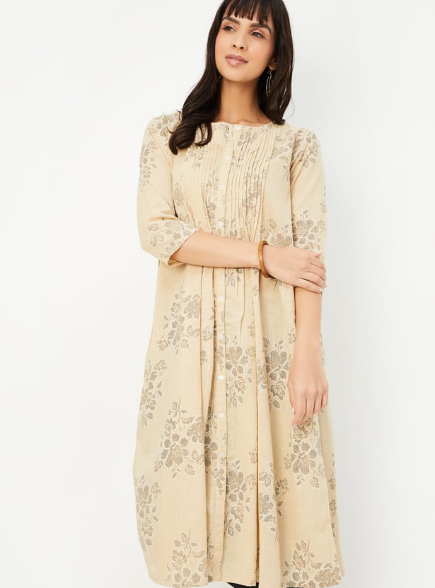 Women Floral Print A-line Kurta