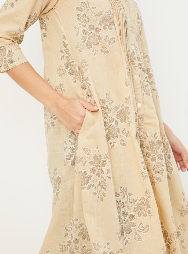Women Floral Print A-line Kurta