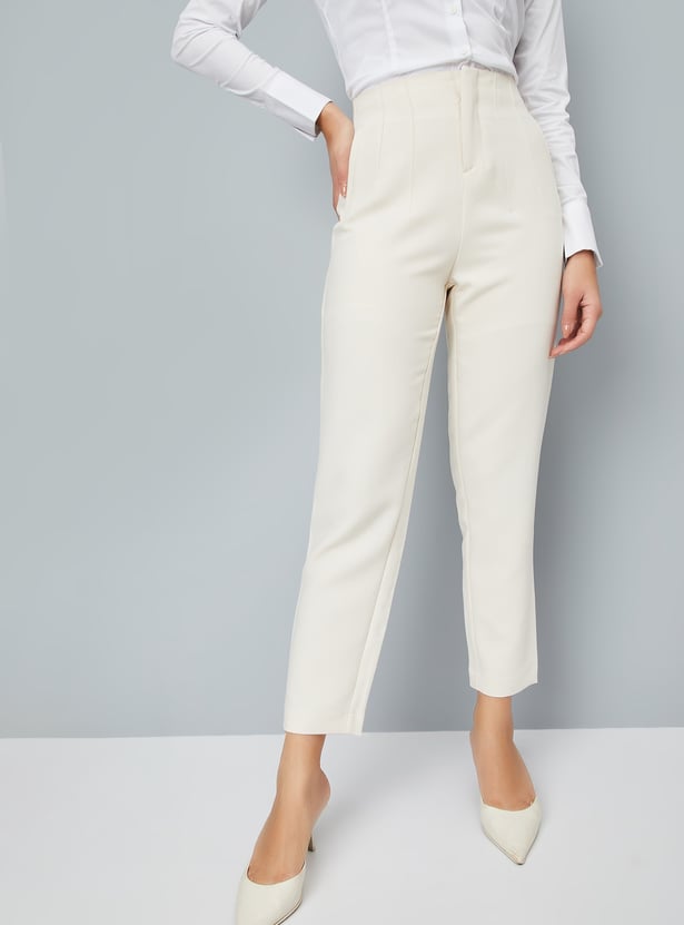 Women Solid Trousers