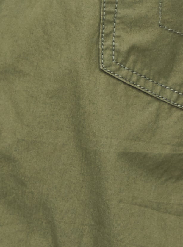 Women Solid Cargo Trousers