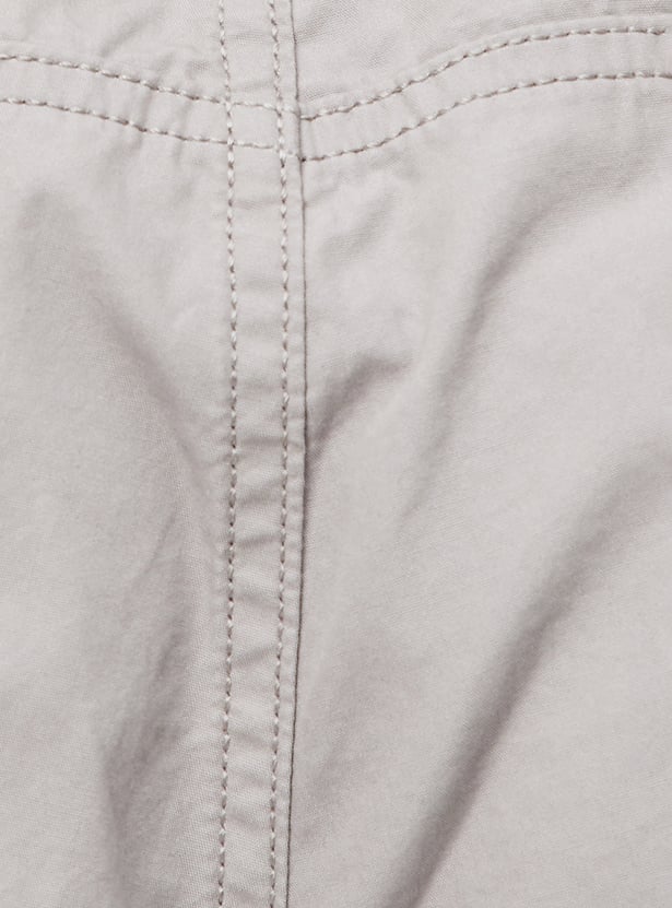 Women Solid Cargo Trousers