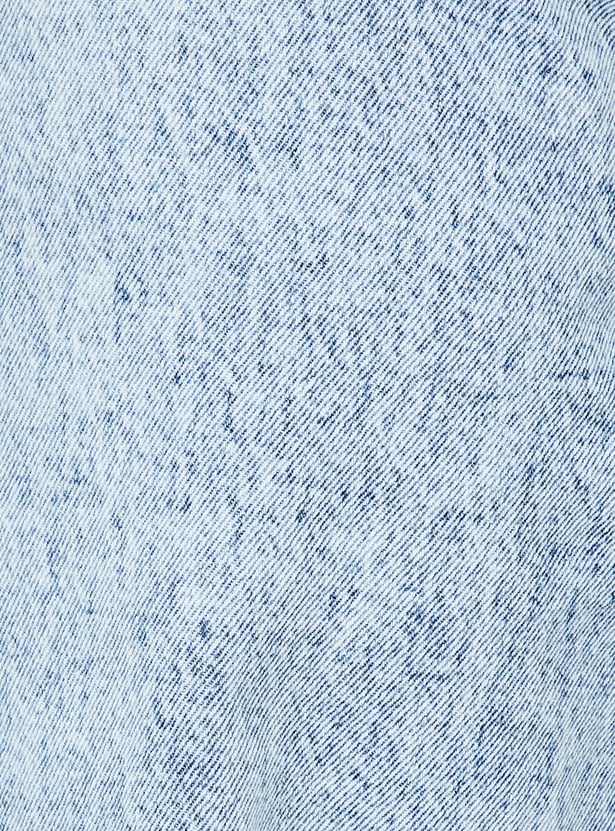 Women Washed Wide Leg Jeans