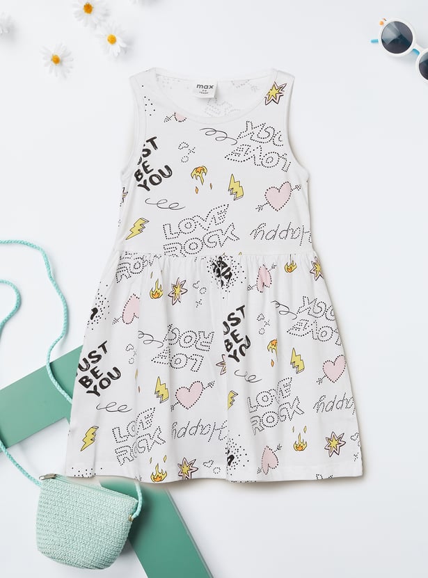 Girls Printed Dress