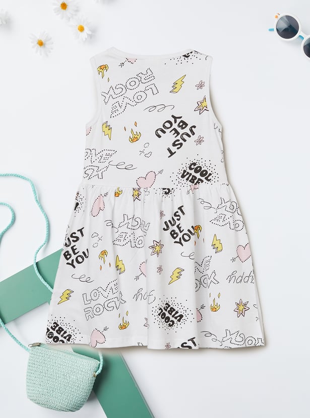 Girls Printed Dress