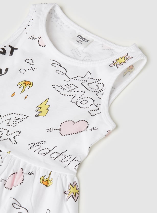Girls Printed Dress
