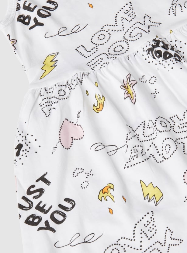 Girls Printed Dress