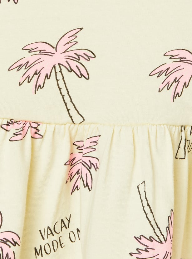 Girls Printed A-line Dress