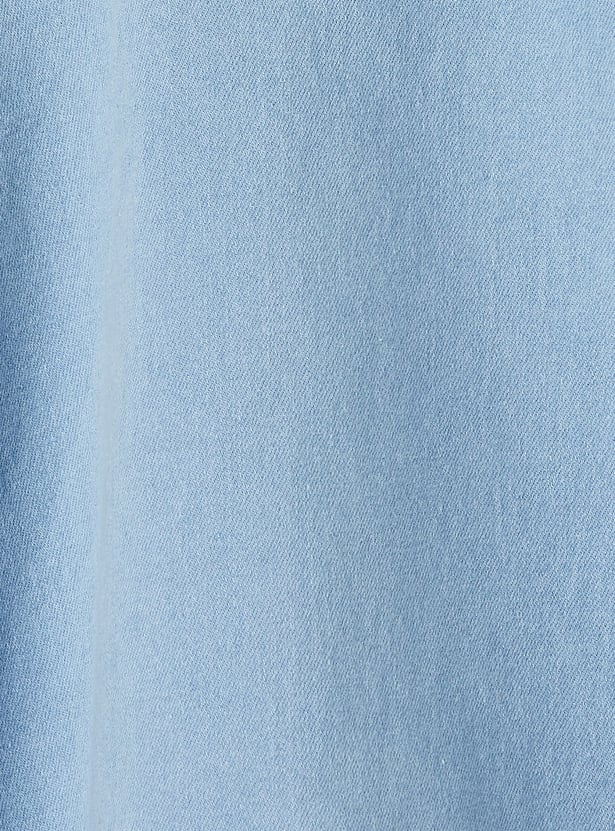 Girls Washed Denim Dress