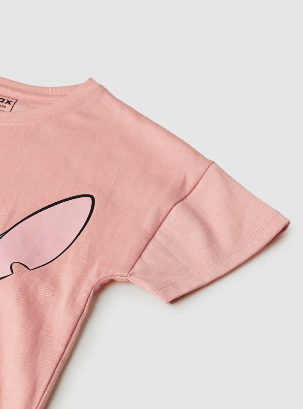 Girls Lilo & Stitch Print T-shirt