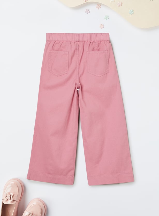 Girls Solid Trousers