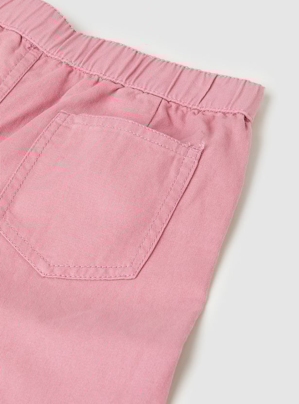 Girls Solid Trousers