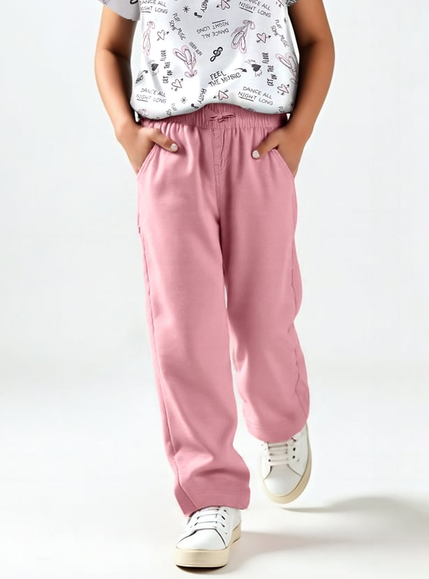 Girls Solid Trousers