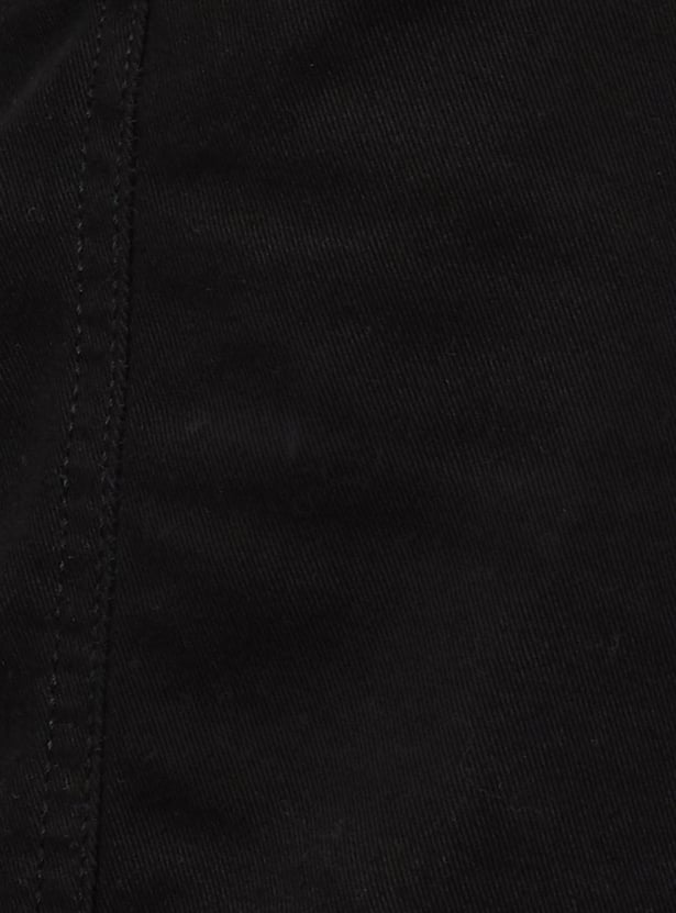 Women Solid Cargo Jeans