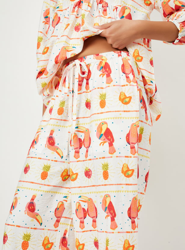 Kalki x Max Women Printed Flared Palazzos