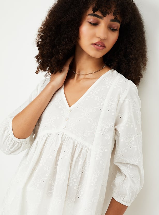 Kalki x Max Women Schiffili Embroidered Tunic