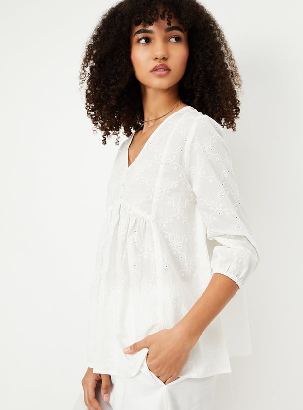 Kalki x Max Women Schiffili Embroidered Tunic