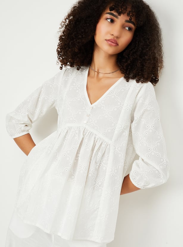 Kalki x Max Women Schiffili Embroidered Tunic