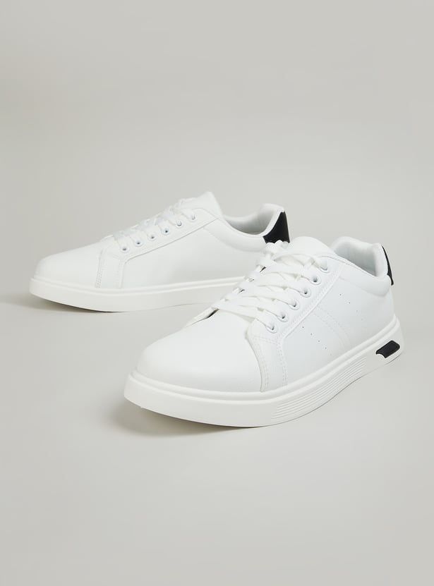 Men Colourblock Lace Up Sneakers