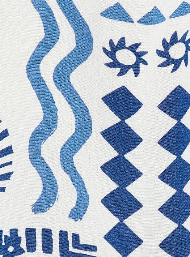 ALAYA F x URB_N Women Printed Boxy Fit Shirt