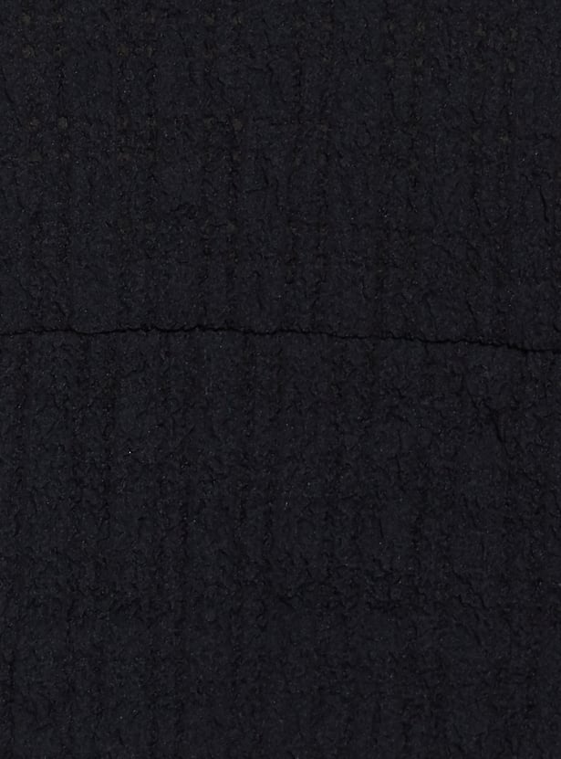 URB_N Women Boxy Fit Textured Shirt