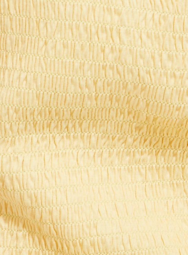 URB_N Women Lace Embroidered Crop Top