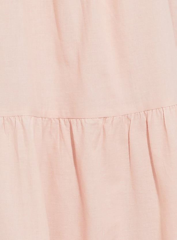 URB_N Women Embroidered Tiered Dress