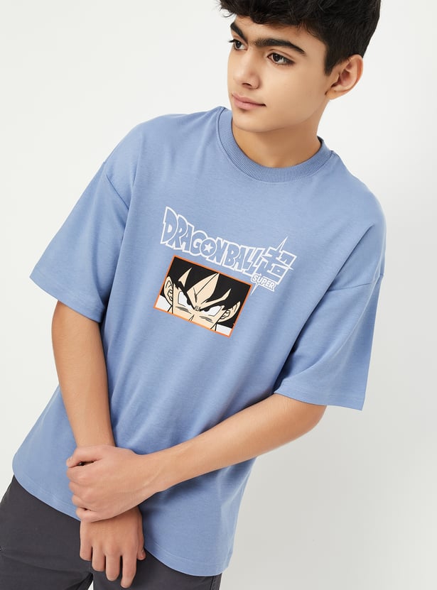 Boys Dragon Ball Z Print T-shirt